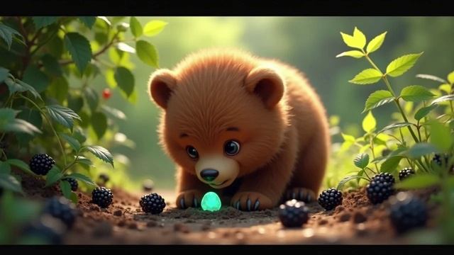 Медвежонок Бумка и светящийся  камушек