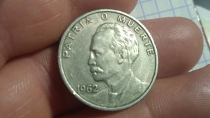 "Родина или смерть" 20 сентаво 1962 г Республика Куба