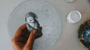 Ватная игрушка Зайчик 2 часть
