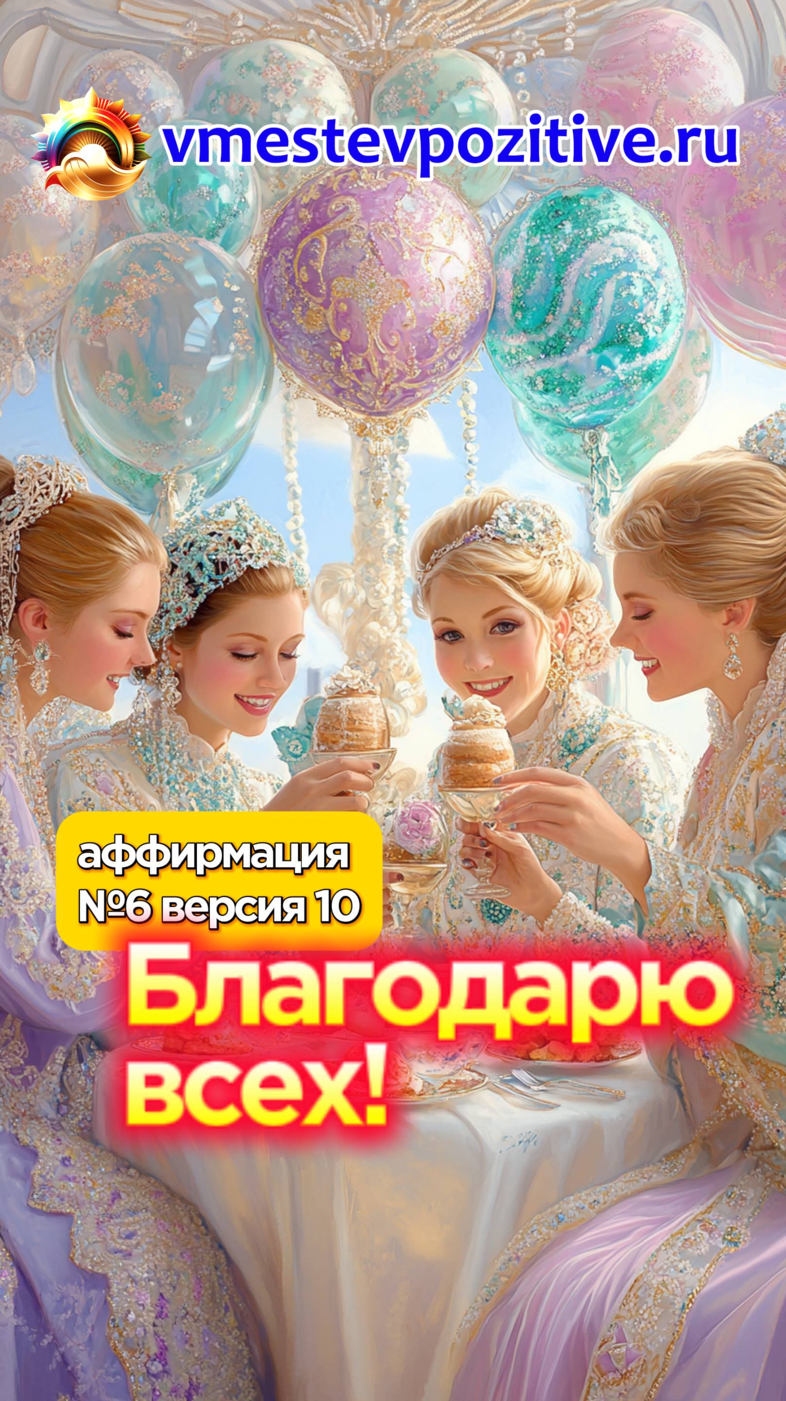 Affirmation. Female. №6. Благодарю всех! (v10) #топыкатегорий