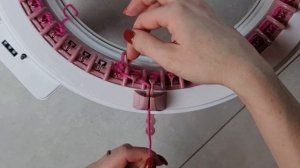 Поворотные ряды на вязальной машинке Sentro Knitting machine, ка?