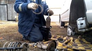 ЗАМЕНА ПЕРЕДНИХ СТОЕК Kia Spektra