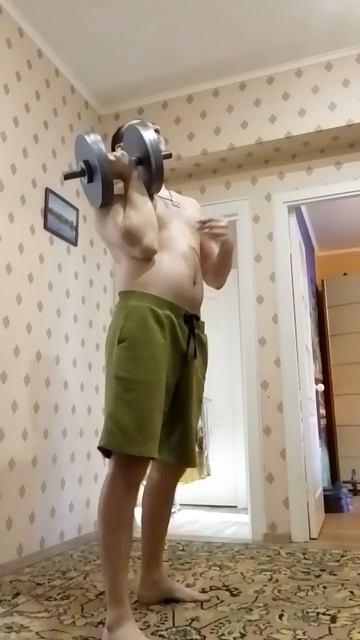 33 кг и 600 грамм жим стоя, новый рекорд смотреть онлайн