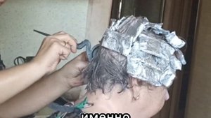 🌈Двойное Окрашивание Волос 👀На Очень Тонкие,Редкие