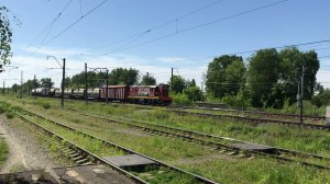 Тепловоз ЧМЭ3т-6915 с грузовым поездом на перегоне Доскино - Нижний Новгород Сортировочный