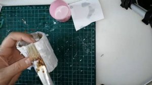 Как сделать ступу Бабы Яги для ватной игрушки.