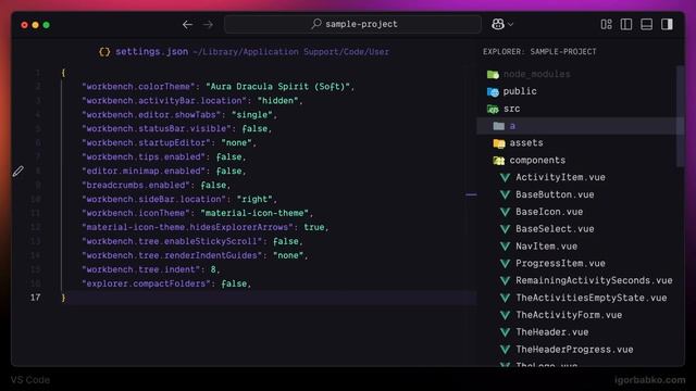 VS Code | Минималистичная настройка 2025 (2/11) - Сайдбар и фай?