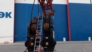 запасовка каната в гак, Liebherr LTR 11350