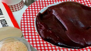 Жареная печень в панировке из сыра