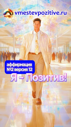 Affirmation. Male. №2. Я -позитив! (v12)