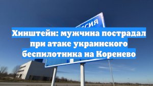 Хинштейн: мужчина пострадал при атаке украинского беспилотника на Коренево