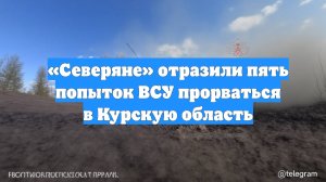 «Северяне» отразили пять попыток ВСУ прорваться в Курскую область