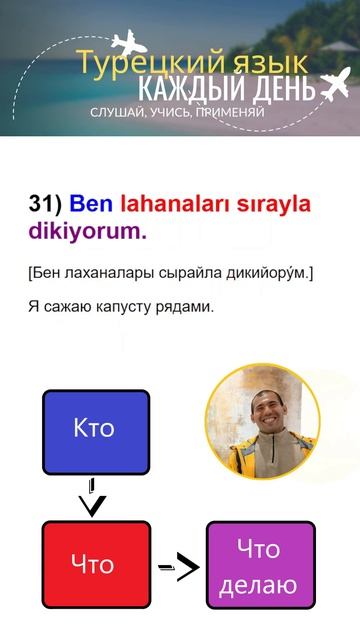 Турецкий без зубрежки: 44 фразы с овощами, фруктами и по