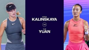 17.10.2024. Анна Калинская - Юэ Юань. WTA Ningbo. Anna Kalinskaya - Yue Yuan