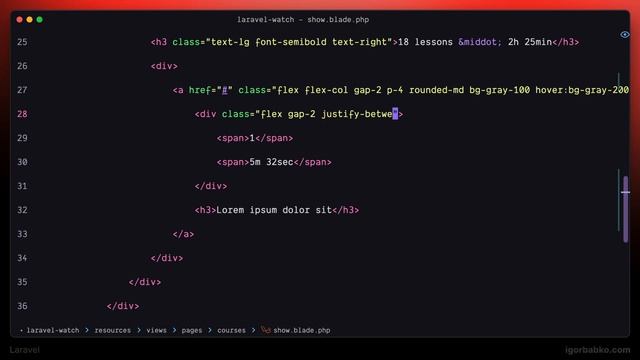 Laravel для новичков #39 - Список уроков
