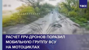 Расчет FPV-дронов поразил мобильную группу ВСУ на мотоциклах