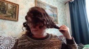 Бумажные бигуди.Результат завивки.