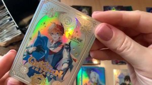 Распаковка коллекционных карт по Геншину 40 / Genshin cards unb