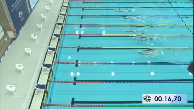 Плавание в ластах, эстафета 4 x 100 м.  Девушки смотреть онлайн