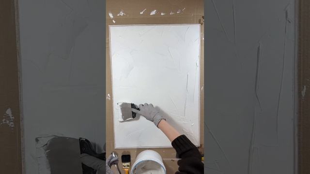 Текстурная картина из шпаклёвки. Сможет каждый!