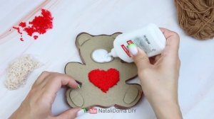♻ Идея переработки 🧸 Делаю Мишку из Пряжи и Картона  ?