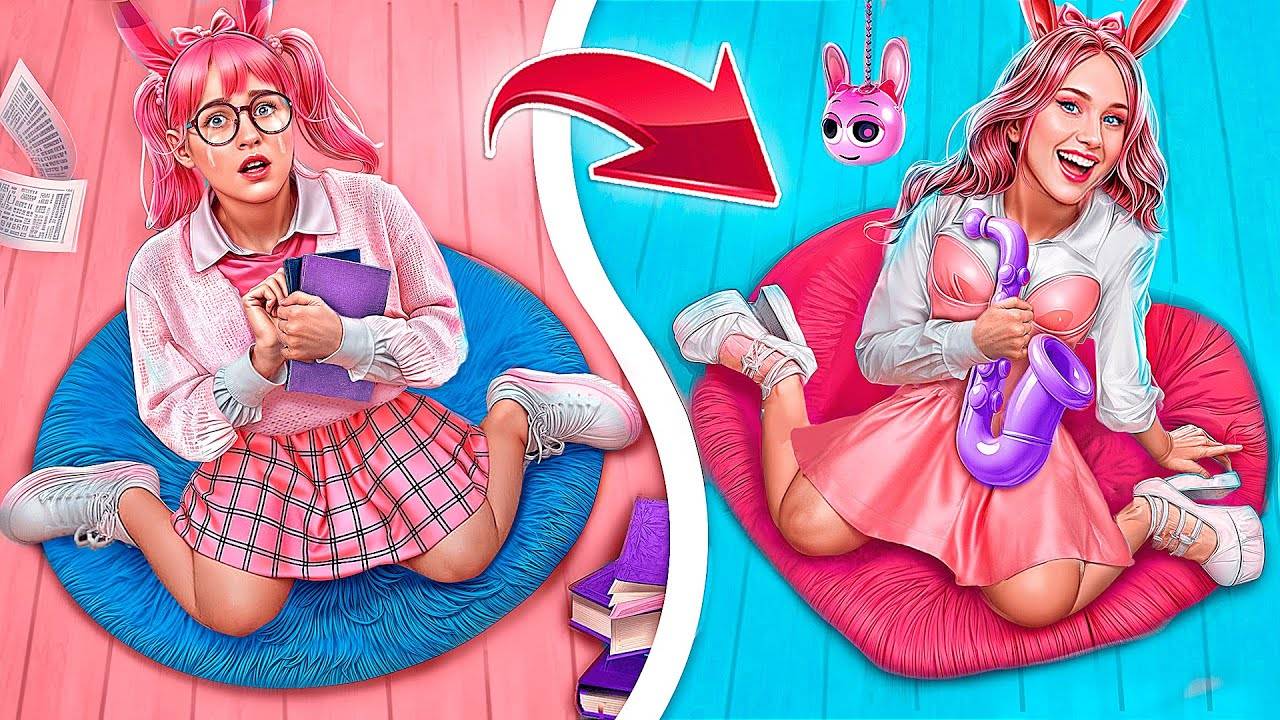 Экстремальное преображение! Из нерда в популярную!