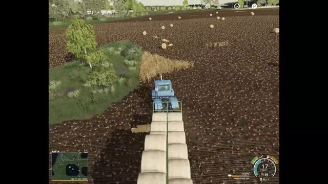 FS19 РАССВЕТ Прохождение №7 Сбор тюков, Куры и Производс смотреть онлайн