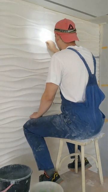 Гипсовые панели. Шлифовка граней. смотреть онлайн