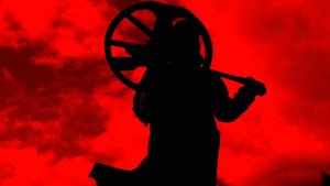 Нашел где стоял дом в лесу.