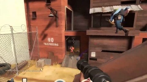 Как летать на щите в Team Fortress 2