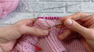 Исправляем ошибку в вязании Меняем изнаночную петлю н