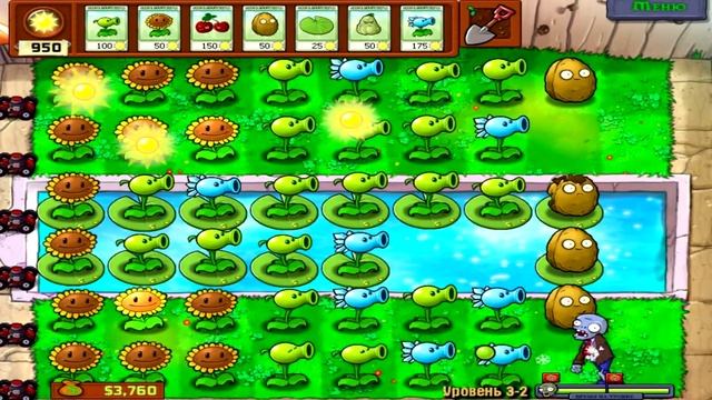 РАСТЕНИЯ ПРОТИВ ЗОМБИ бассейн с зомби в игре plants vs zombies битва продолжается новые уровни зомб