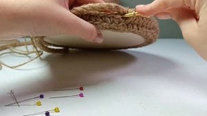 Корзина из джутового шпагата и каната с деревянным дн?