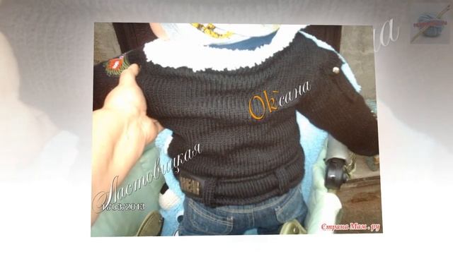 Вязаные куртки и шапки Оксаны Листовицкой. Knitted suits and hats for children