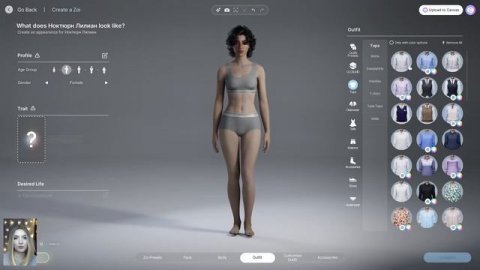 InZoi. Создаем персонажа