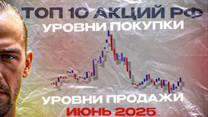 ТОП 10 АКЦИЙ РФ. Июнь 2025. Технический анализ трейдинг.