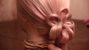 Цветок из волос для хвоста | Flower for tail | Лена Роговая | Hair