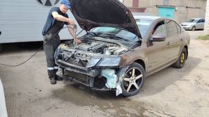 мойка радиатора кондиционера, октавия А7