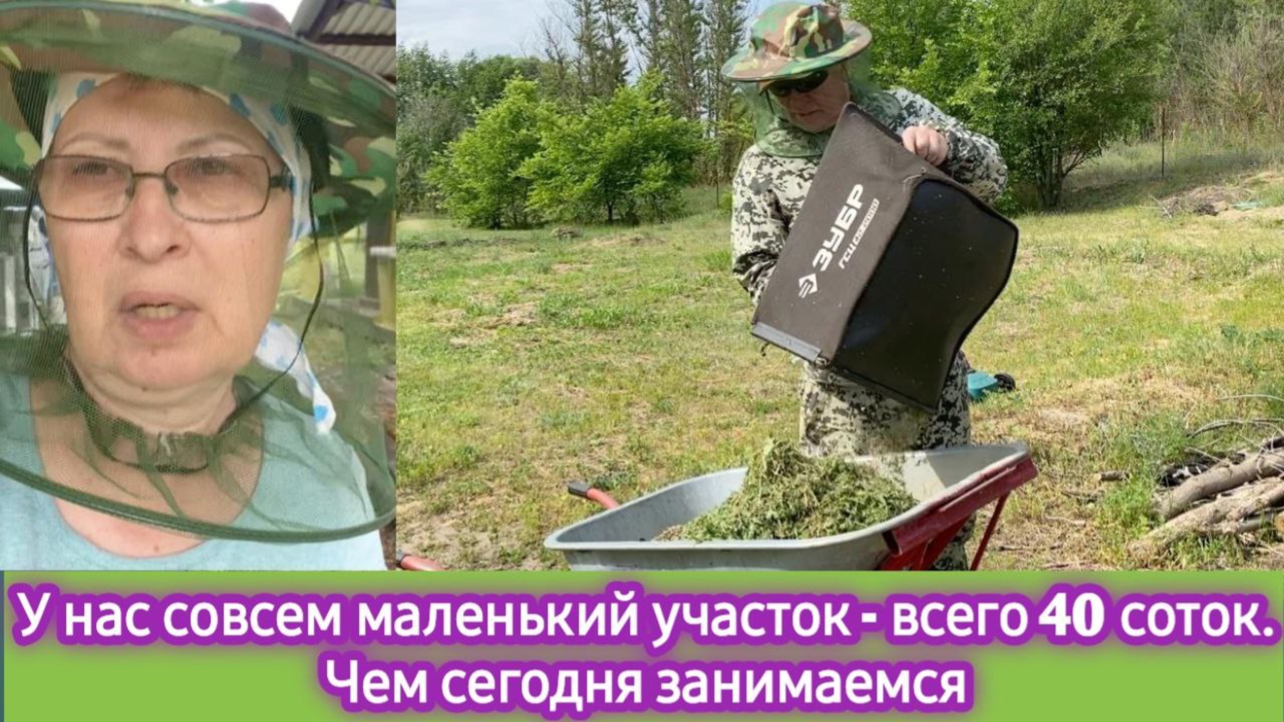 Маленький у нас участок - всего 40 соток. Чем сегодня занимаемся