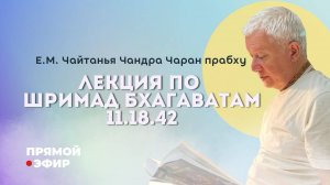 Прямая трансляция Шримад Бхагаватам 11.18.42 Чайтанья Чандра Чаран прабху 31.05.2025 6:00 МСК