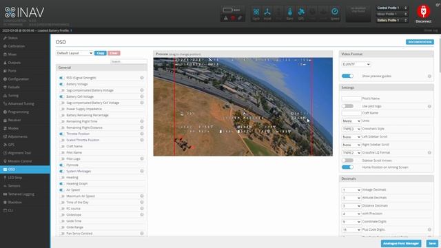 DJI FPV / DJI O4 air unit / Настройка OSD на INAV / HD Update
