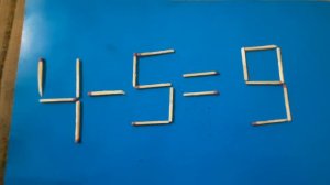 4-5=9.переставьте 2 спички#puzzle #головоломка #загадка#мате
