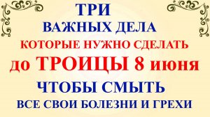 Три дела которые нужно сделать ДО ТРОИЦЫ 8 июня. Троица и Троицкая Суббота В 2025 ГОДУ