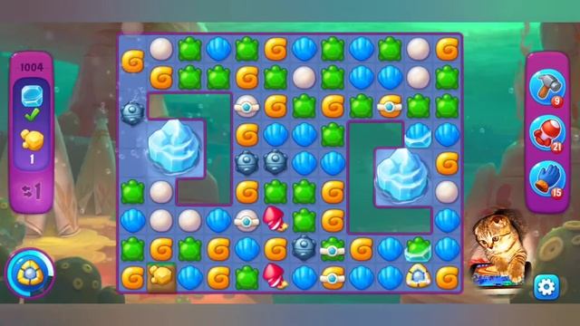 Fishdom 2022, no Boosters, 1004 level - прохождение без бустеров, 1004 смотреть онлайн
