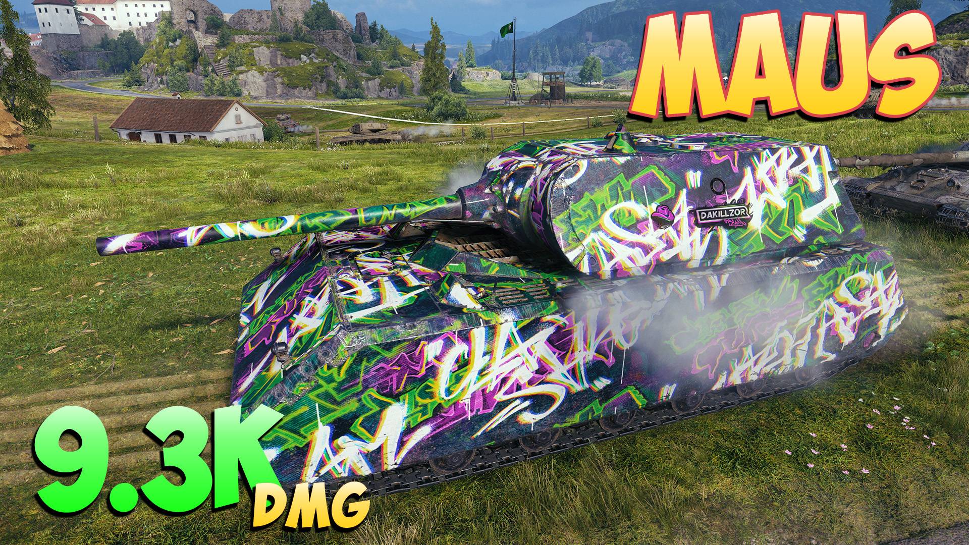 Maus - 5 Фрагов 9.3K Урона - Запоздалый! - Мир Танков