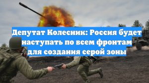 Депутат Колесник: Россия будет наступать по всем фронтам для создания серой зоны