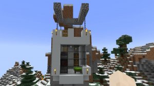 Как построить подвесной дом в горах в Майнкрафте