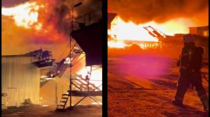 В Вологодской области потушили пожар на лесопильном предприятии