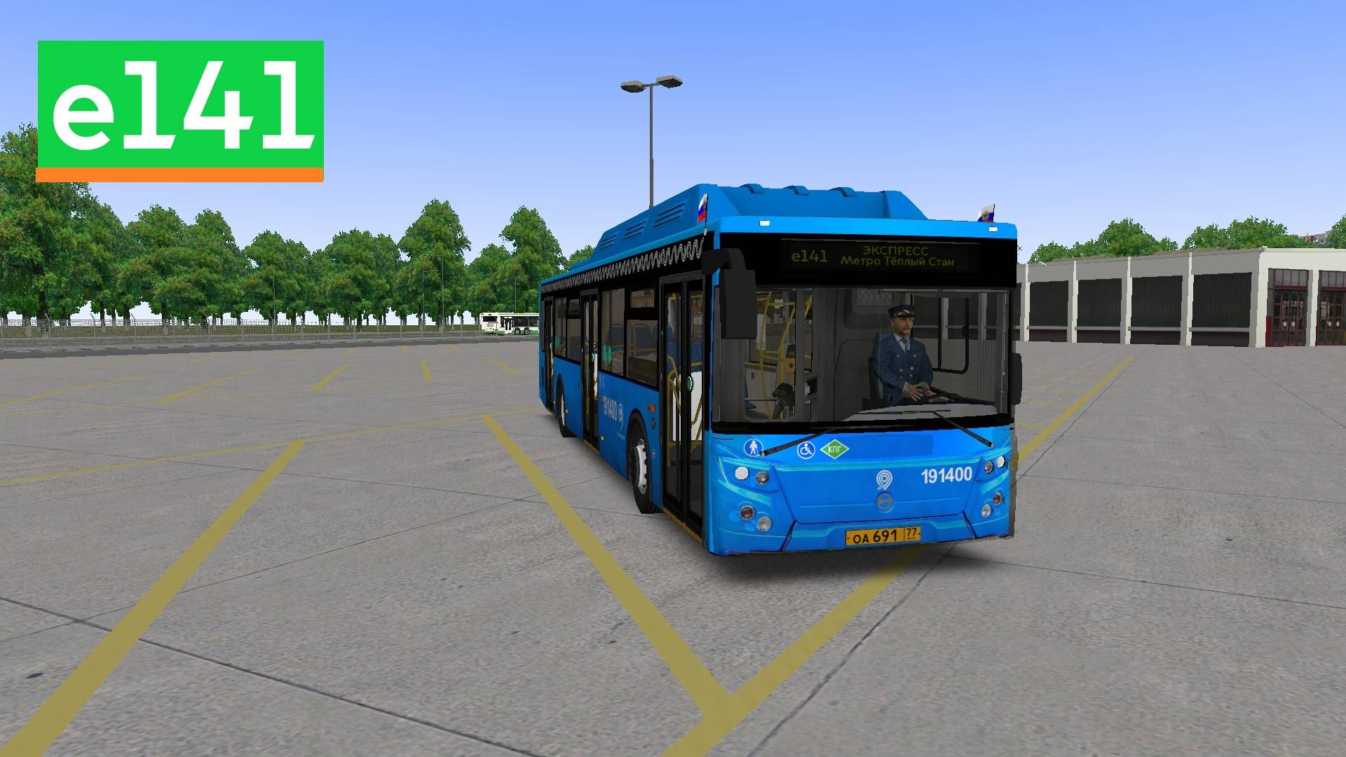 OMSI 2: Автобус е141 Метро Тёплый Стан - Усадьба Клёново смотреть онлайн