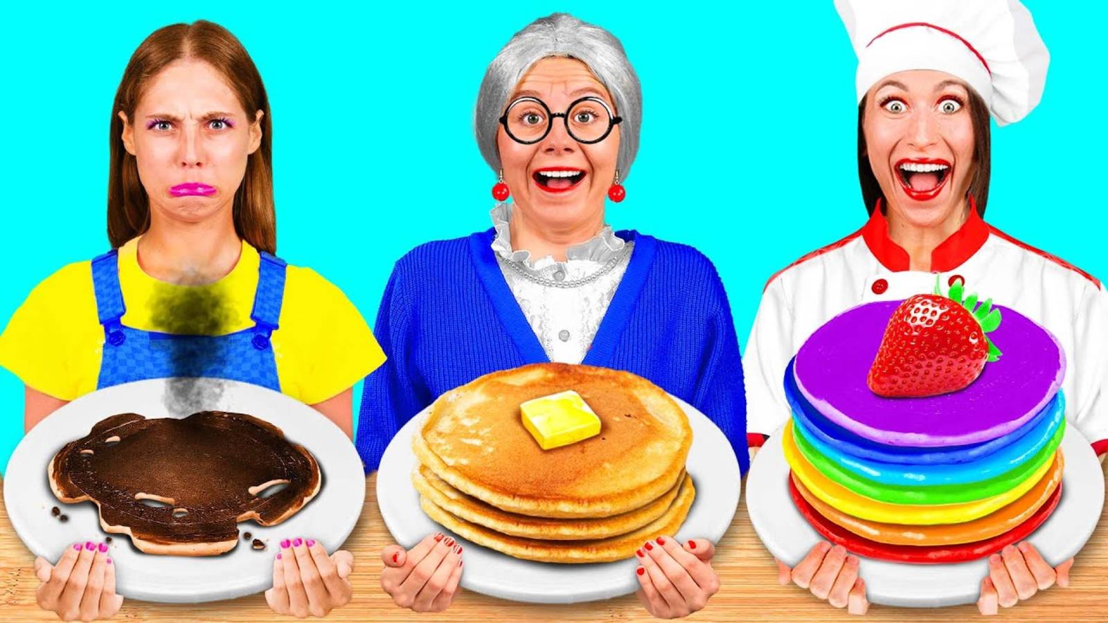 Кулинарный Челлендж_ Я против Бабушки _ Смешные Челленджи с Едой от Fun Tun
